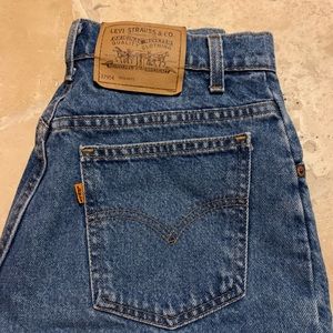 Levis Oranges Tag vintage denim blue jean shorts